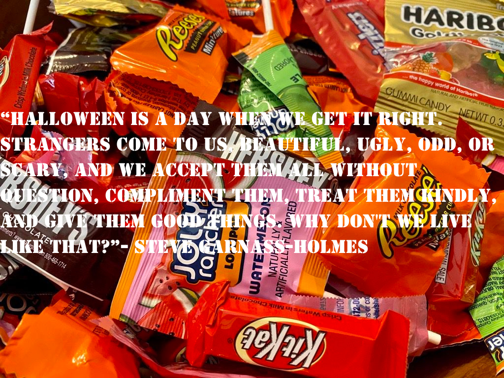 Handing out Halloween&nbsp;Candy